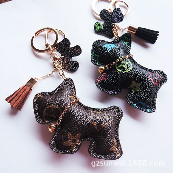 

keychains fashion key buckle purse pendant bags dog design doll chains key buckle keychain 6 color quality, Silver