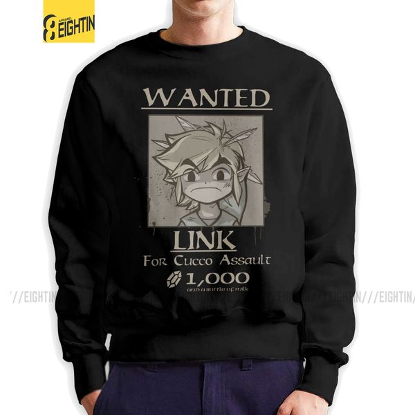 

the legend of zelda wanted cucco assault men's pullovers cool sweatshirts crew neck clothing winter hoodie sport hooded sweatshirt hood
