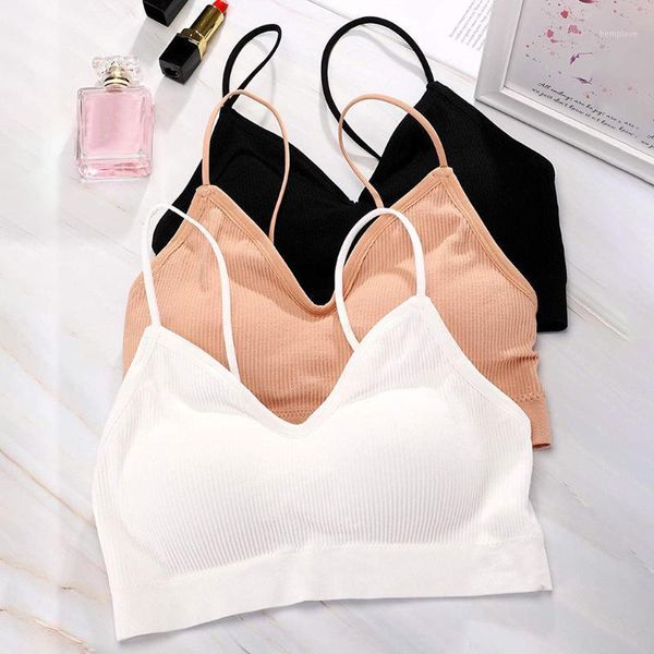

3 pieces v neck bra bra underwear bas for women bralette seamless padded lingerie wireless fitness brassier bras#w1, Red;black