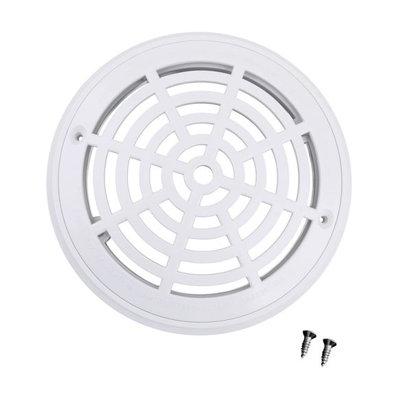 

replacement cover main drain swimming pool accessary with screws white