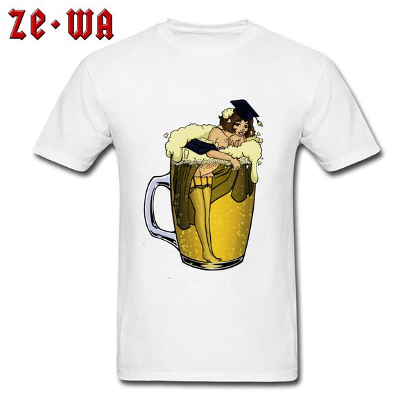 

sport man t-shirts pin up girl in beer barest bathing funny & tees pure cotton amazing tshirt men time for summer holidays