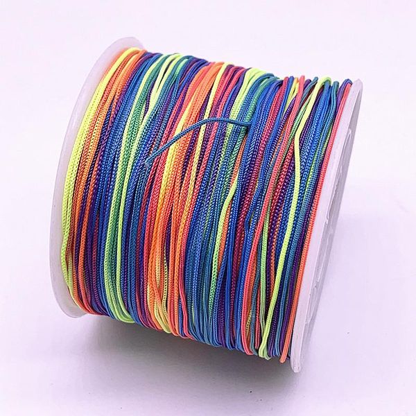 

0.4 1.5mm 10meters lot colour nylon cord thread chinese knot macrame cord bracelet braided string diy tassels beading thread h bbyggs