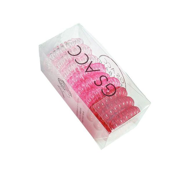

eight colors for choosen scrunchies 4cm plastic designer hair accessories for women diademas unsilicone designer hair ties, Pink