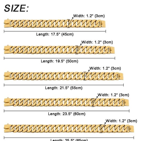 

strong metal dog chain collars stainless steel pet training choke collar for large dogs pitbull bulldog silver gold sho wmtaun