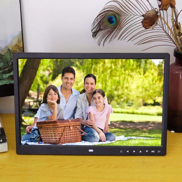 

12inch hd digital p frame motion sensor led picture frame with wireless remote control music mp3 video mp4