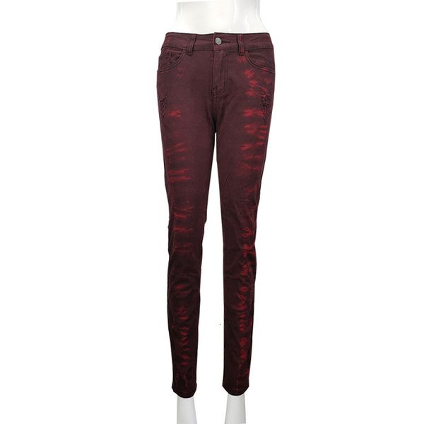 

autumn and winter large women's high waist slim casual jeans pants, Blue