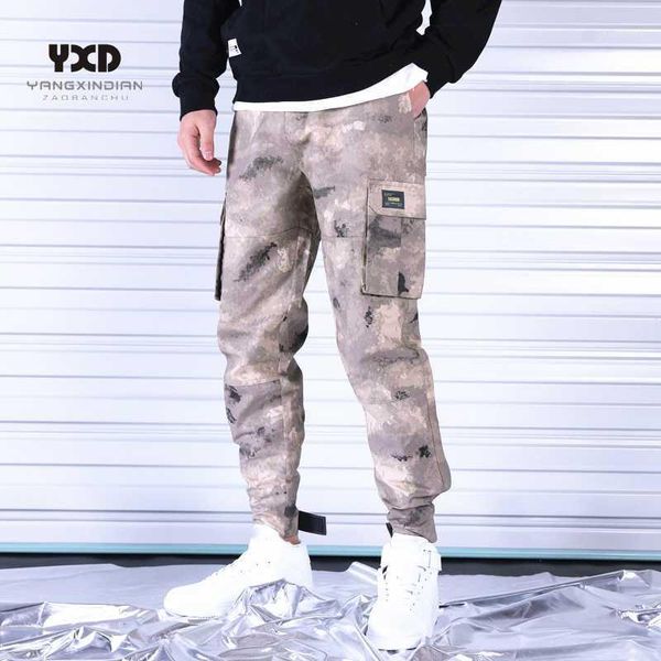 

men's pants men mans trousers tactical for casual work overalls camo army fashion cargo1, Black