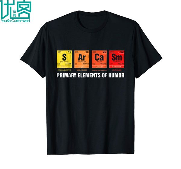 

science t shirt sarcasm s ar ca sm primary elements of humor 2019 summer men's short sleeve t-shirt sport hooded sweatshirt hoodie