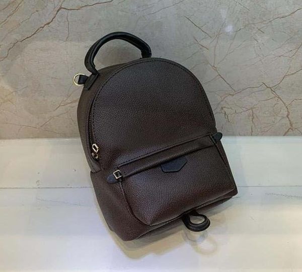 

hight quality women's palm springs mini backpack genuine leather children backpacks women printing leather mini backpack 4