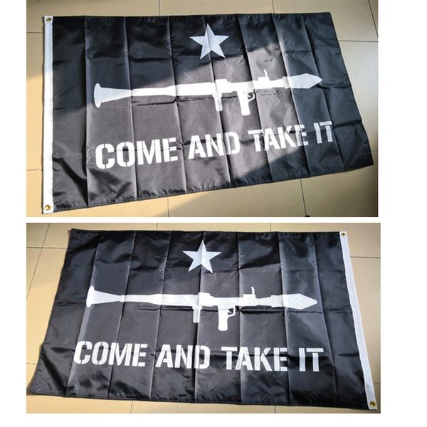 Outdoor Indoor Come and Take It Flags Bandiere bifacciali 3X5, appese in poliestere 100D, doppie cuciture