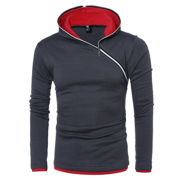 

mens hoodies fitness casual solid color zipper sweatshirt men 2020 autumn new hooded tracksuit male hip hop hoody brand clothing1, Black