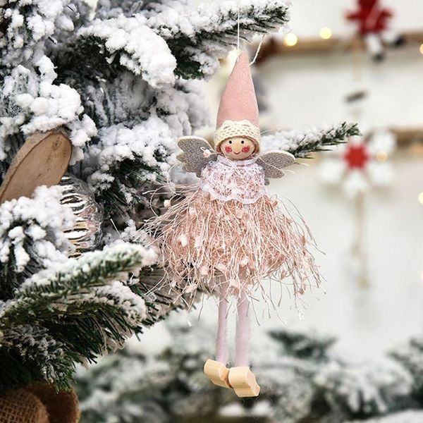 

christmas angel doll xmas tree hanging ornaments wool for home decor uk stock