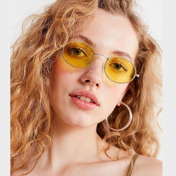 

sunglasses tinted color lens vintage steampunk women punk round metal frame eyewear circle sun glasses oculos femminino1, White;black