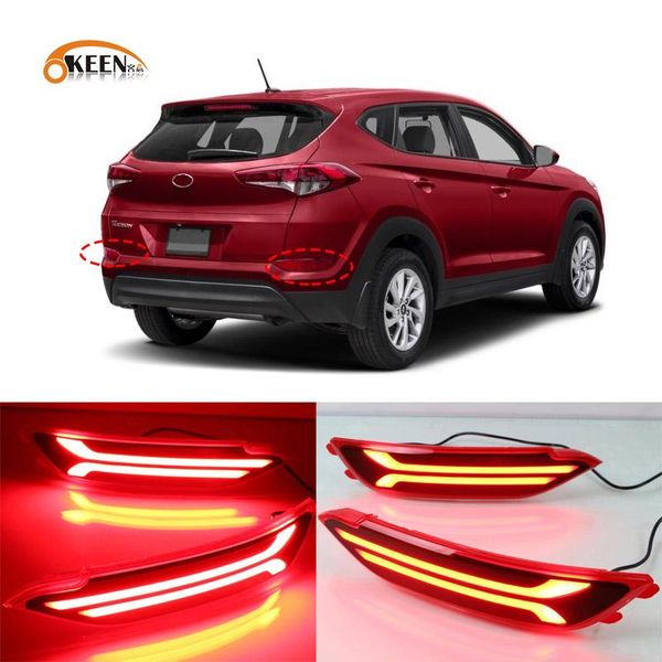 

2pcs for tucson 2020 2020 car led reflector lamp rear fog lamp rear bumper light brake light