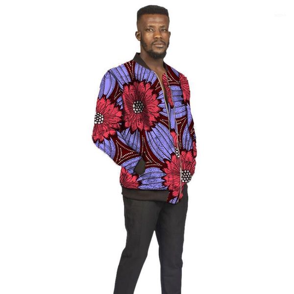 

african clothing customized for men baseball dashiki coat casual outwear retro patterns bomber jackets africa clothing1, Black;brown