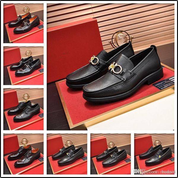 

61 2020 men liesure shine doug flat slip-on dress shoes casual pointed toe solid color wedding loafer big size 37-45 33, Black