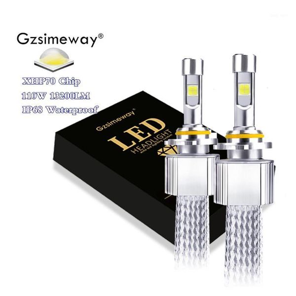 

2x car light h7 led h4 h11 h13 9004 9005 9012 hir2 led headlight bulbs xhp70 6000k 12v 24v auto headlamp 9006 4 fog lights1