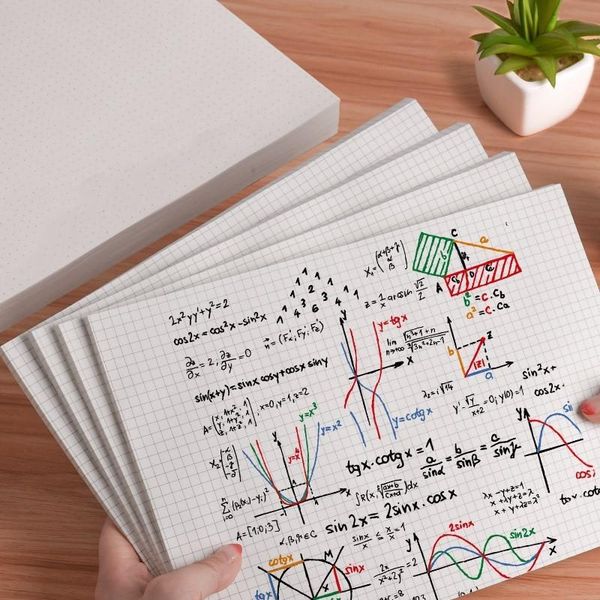 

b5 notebook draft paper diary refill sketchbook journal grid line-dot planner painting inner page office school gifts stationery, Purple;pink