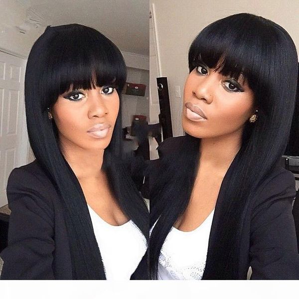 

density 150% brazil virgin hair 100% straight wig owl shoes black women hair no tail full lace wig my shoes human hair black female kabell, Black;brown