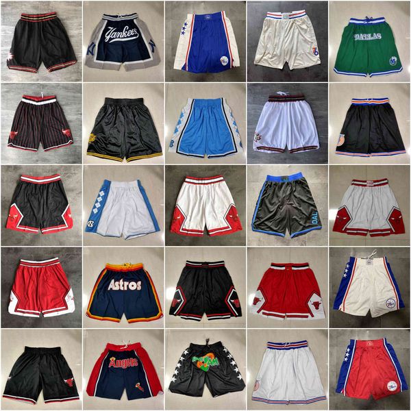 

2021 team basketball short just don mesh year of the rat sport shorts hip pop pant with pocket zipper sweatpants black blue red green mens