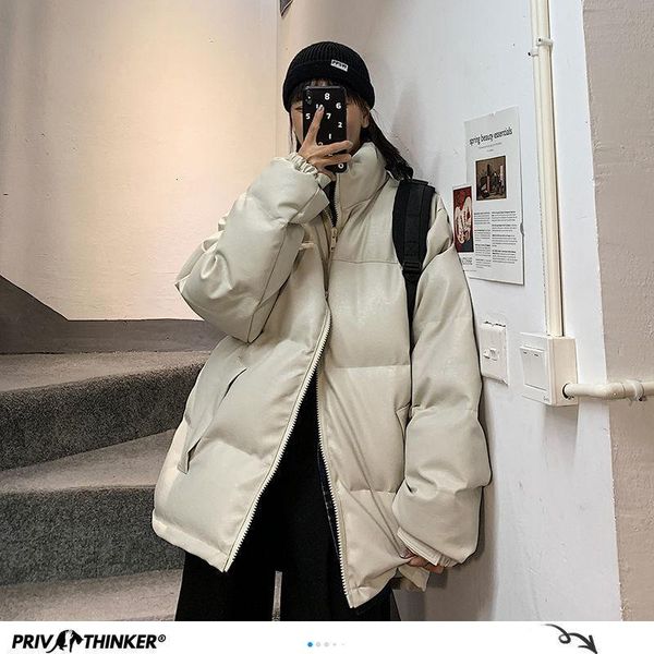

pr solid color winter warm jackets parka 2020 korean men's thicken outwear windbreaker coat harajuku black casual parkas coats