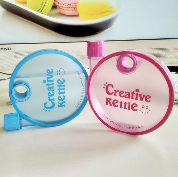 

plastic tumbler color frosted bottle snail round flat pot creative cup fashion personality mugs drinkware fast sea shipping dhe2386