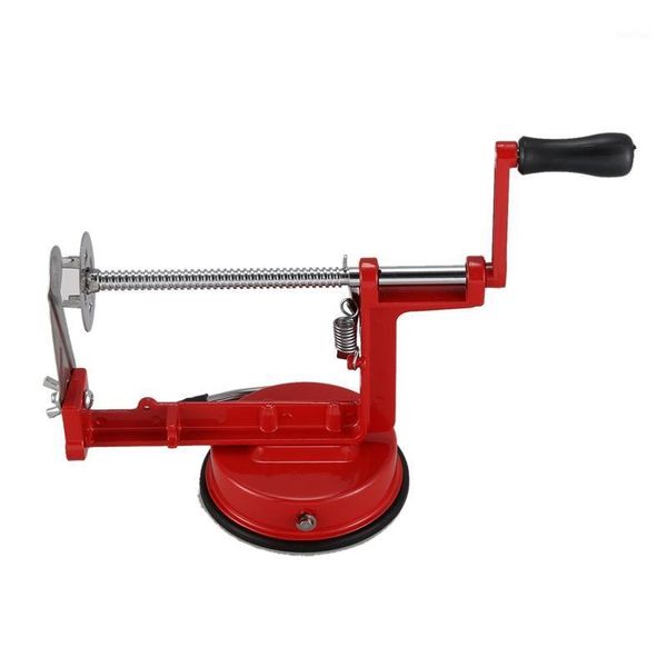 

electric peelers potato twist slicer stainless steel kitchen accessories spiral chip manual cutting machine red metal1