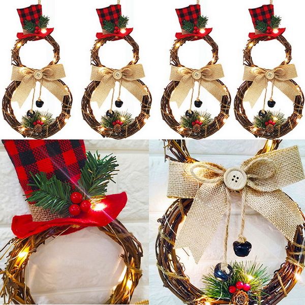 

home decoration pendant led 2020 new wall door hanging christmas wreath sale