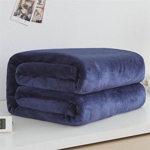 

50*70cm soft throw blanket warm coral blankets travel flannel sofa solid color fleece blankets