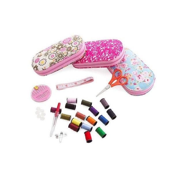 

50set diy 12 needle tape scissor disconnector release multifunction threads sewing kits portable useful travel home qylgsj bwkf