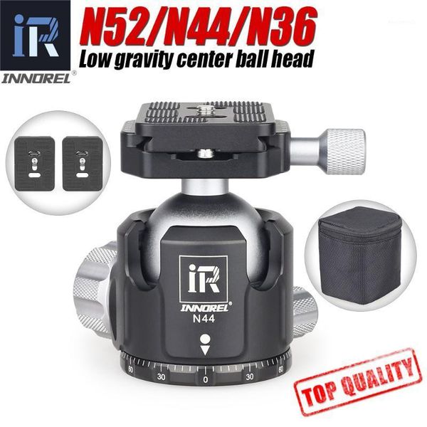 

N52/N44/N36 Tripod Ballhead of Low Gravity Center Double U Notch Ultra-low Sphere Panoramic Ball Head with Quick Release Plate1
