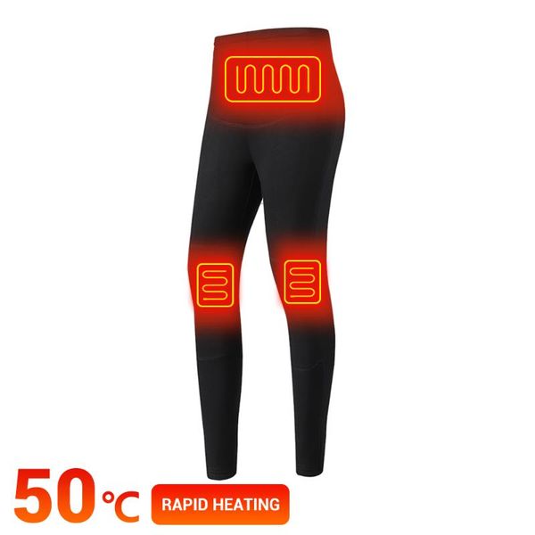 

skiing pants heated women's winter warm heating suit usb battery powered electric thermal underwear fleece ski
