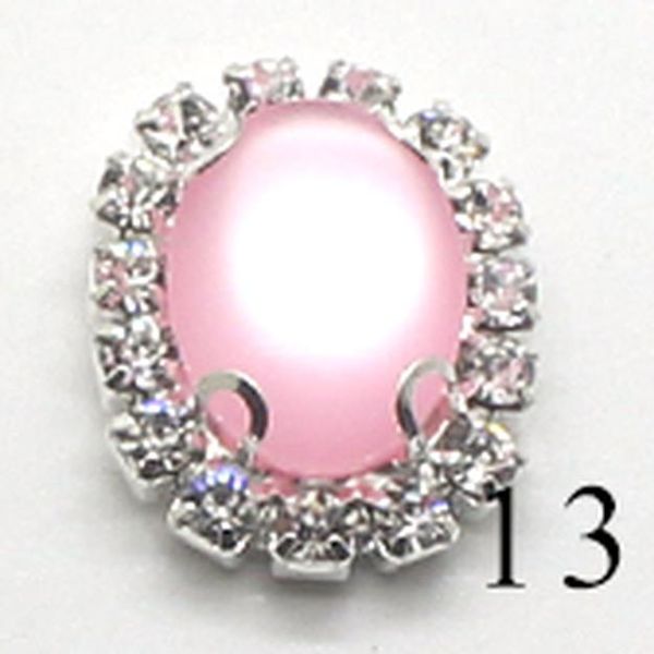 

металлические кнопки 10pcs / серия 15 * 20мм mix цвет одежды кнопка искусственный кристалл свадьба украшение craft пригласительный билет дек, Black