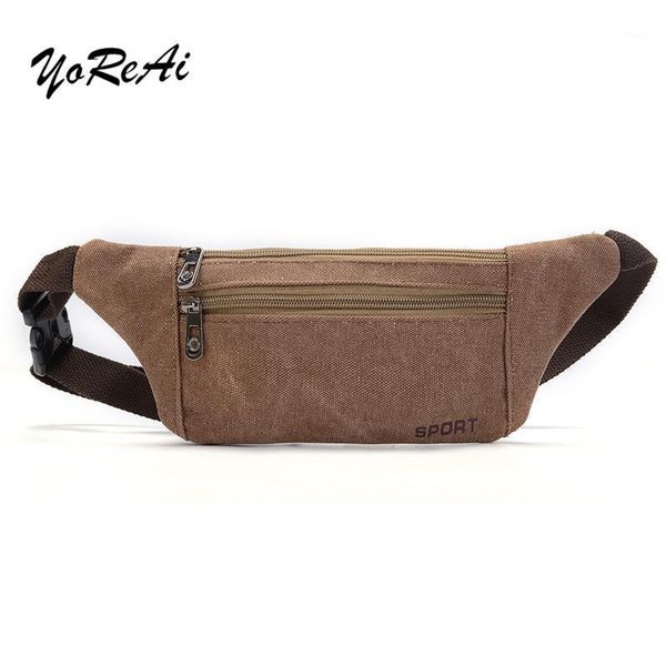 

yoreai outdoor pack casual packs canvas waist bags climbing cycling bum bag sports pockets running hip pockets hiking1