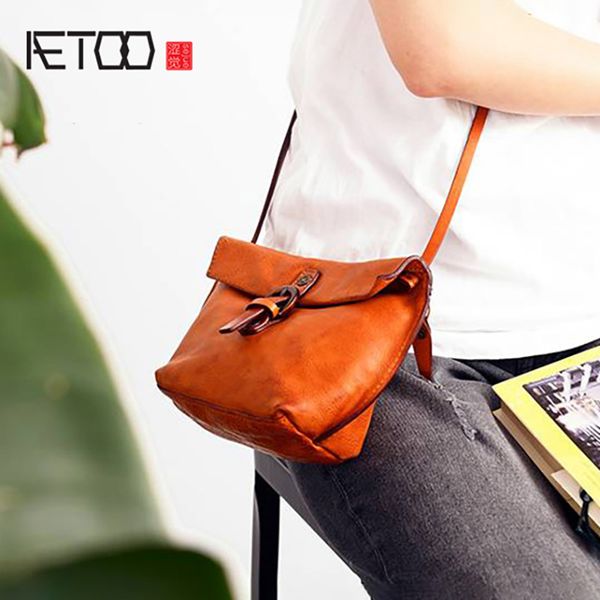 

hbp aetoo handmade retro head-layer edigaswoman one-shoulder bag, literary leather slant bag