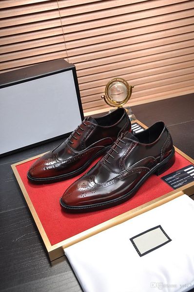 

q1 wedding shoes men elegant coiffeur dress shoes luxury men classic italian brand formal leather shoes for men sepatu slip on pria bona 22, Black