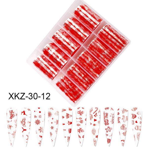 

paper 10roll holographic transfer christmas starry sky sticker halloween stickers water slide nail art decals