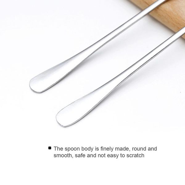 

long handled spoon stainless steel coffee spoon simple teaspoon cocktail stirringt ice spoon bar tool h jlltmv
