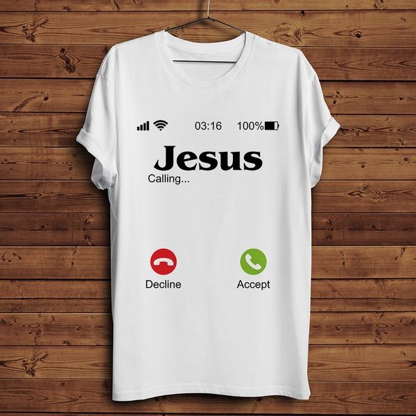 

jesus is calling you funny t shirt men summer new white casual homme cool christianity gift t-shirt sport hooded sweatshirt hoodie