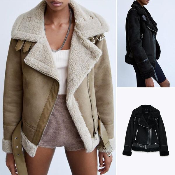 

velvet liner thicken parka women ladies slim with big fur collar outerwear autumn winter thick jacket women coat parkas female1, Black