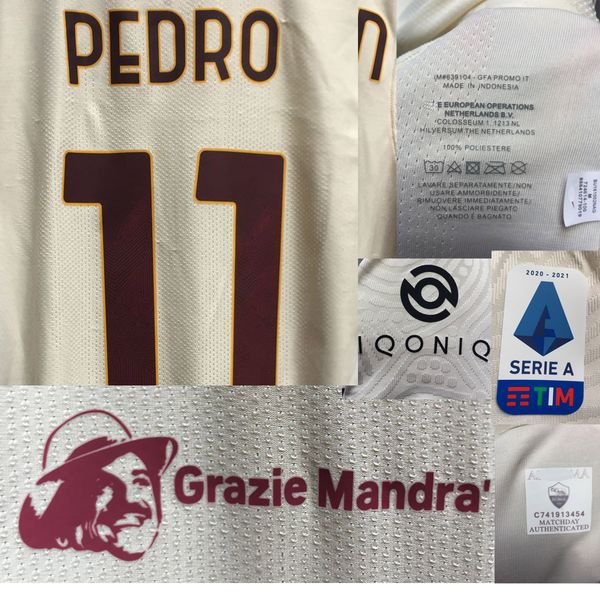 

2020 матч изношенный игрок выпускает грази мандра джеко со всеми спонсором и умывальником американский футбол в колледже, Black