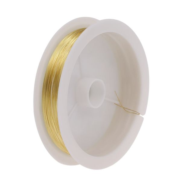 

1 roll nail art decorations copper wire manicure diy design metal gold silver rose gold jewelry 3d tips tools