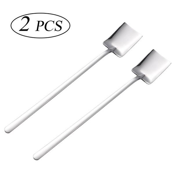 

long handled spoon stainless steel coffee spoon simple teaspoon cocktail stirringt ice spoon bar tool h wmtruz