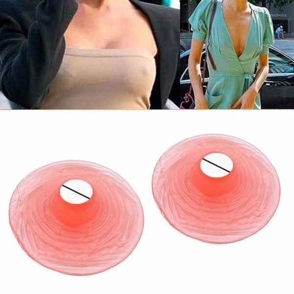 

1piece stickers silicone nipples for female false nipple breast chest paste silicone teat chest paste1, Black;white