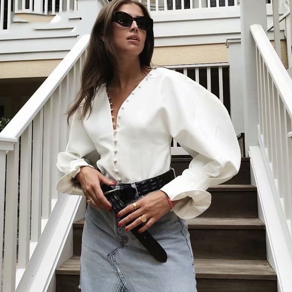 

summer long sleeve white shirt women vintage womens and blouses streetwear ladies korean boho women clothes y200402