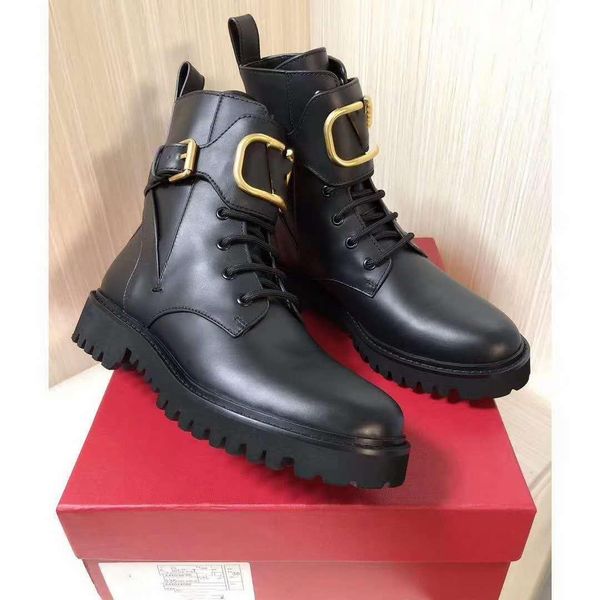 

2020 new martin boots black autumn winter classic dark collection buttons leather designer cool 35-40