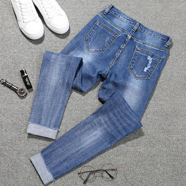 

women's jeans plus size autumn streetwear women clothes skinny boyfriend black high waist mom denim pencil, Blue