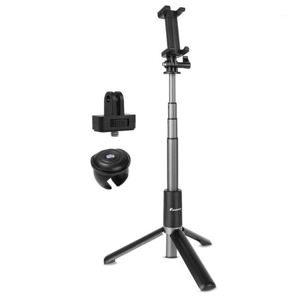 

foxnovo 1pc selfie stick tripod bluetooth remote extendable retractable tripod stand monopod phone holder for camera1