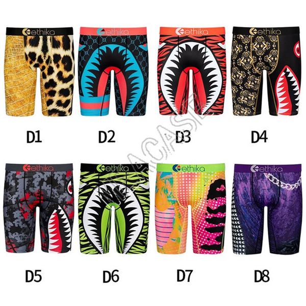 

men boxer quick-dry shorts panties design underwears boxers briefs catoon shark mouth sports beach shorts bathing swim trunks f101903, Camo