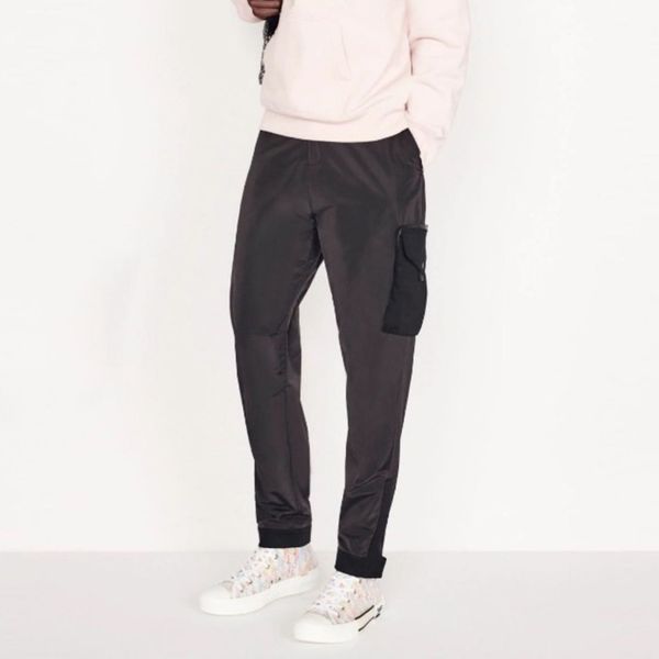 

20ss france high-end fashion track pants drawstring pant tooling pants sweatpants high street skateboard casual trousers sport hfymkz201, Black